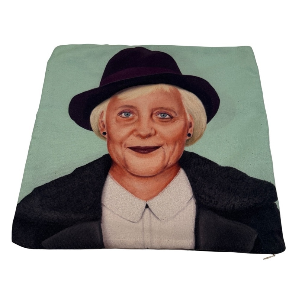 Society6 Pillow Case of Hipster Angela Merkel  Pillow Insert NOT Included